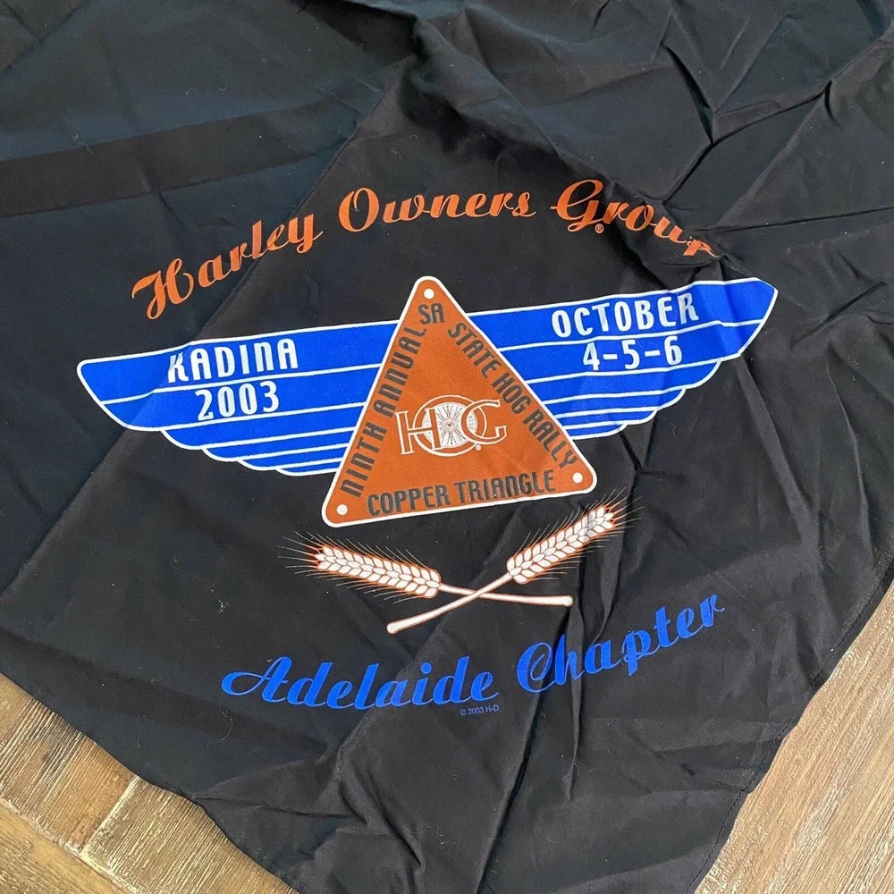 VTG Harley Davidson 100th Anniversary 2003 HOG Adelaide Chapter Bandana Kadina
